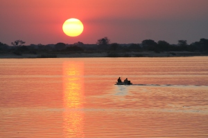 Confluence of Chobe and Zambezi rivers