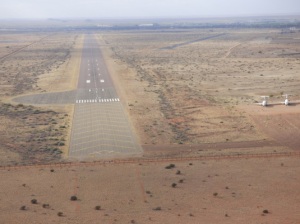 The modern runway at Upington